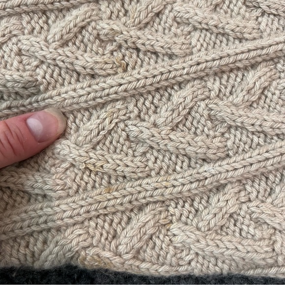 Neiman Marcus Cashmere Oversized Sweater Patchwork Size Large - Picture 13 of 14